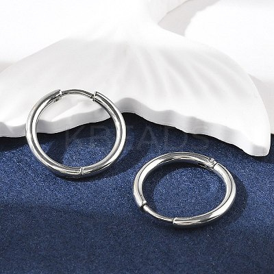 Tarnish Resistant 304 Stainless Steel Hoop Earrings EJEW-P177-P-09-1
