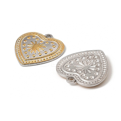 304 Stainless Steel Pendants STAS-T068-74GP-1