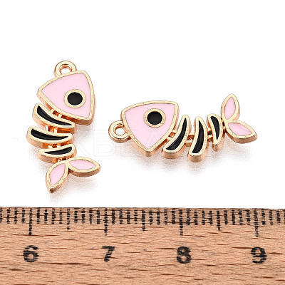 Alloy and Enamel Pendants ENAM-T021-33A-G-1