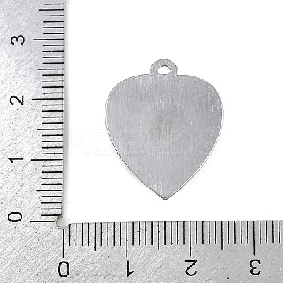 304 Stainless Steel Synthetic Turquoise Pendants STAS-K311-02P-1