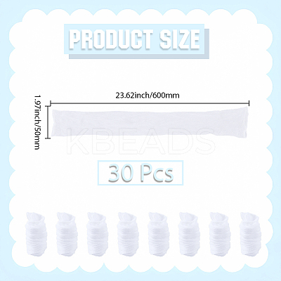 30Pcs Polyester Silk Flower Stockings Material AJEW-CY0002-29C-1