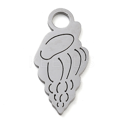 Anti-Tarnish 304 Stainless Steel Pendants STAS-M076-03P-1