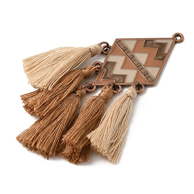 Bohemia Polyester Tassel Big Pendants FIND-B058-02R-1