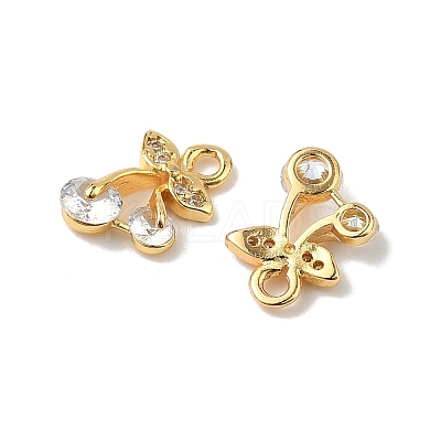Brass Micro Pave Cubic Zirconia Pendants LS-KK-D373-03A-G-1