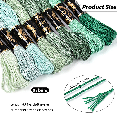 Polyester Embroidery Threads OCOR-WH20074-13B-01A-1