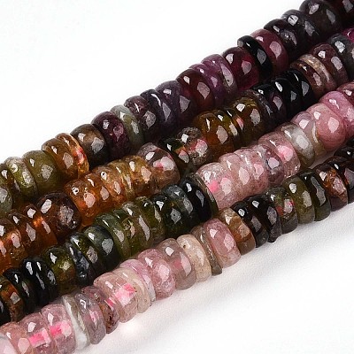 Natural Multicolor Tourmaline Beads Strands G-T140-03-1