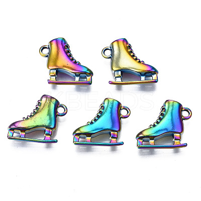 Rainbow Color Alloy Pendants PALLOY-N156-148-NR-1