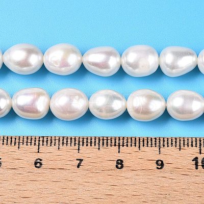 Natural Cultured Freshwater Pearl Beads Strands PEAR-N012-07U-1