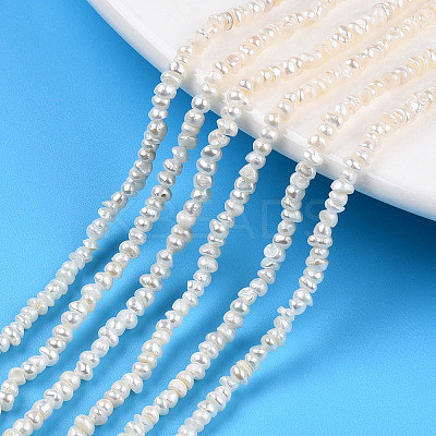 Natural Cultured Freshwater Pearl Beads Strands PEAR-N015-02C-1