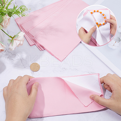 5 Sheets 4 Layers Silver Polishing Cloth AJEW-SC0002-32-1