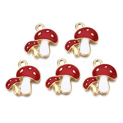 Autumn Theme Alloy Enamel Pendants ENAM-T009-46E-RS-1