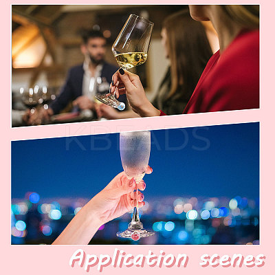 DIY Wine Glass Charms Making Kits DIY-SC0020-76-1