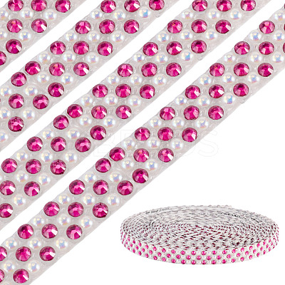 3 Yards Resin Self Adhesive Sewing Trim Hotfix Rhinestone Tape DIY-TA0013-15C-1