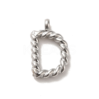 Non-Tarnish 304 Stainless Steel Charms STAS-L022-232A-P-1