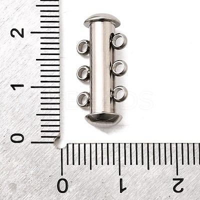 304 Stainless Steel Slide Lock Clasps STAS-F350-01B-P-1