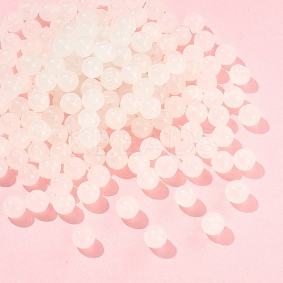 2 Strands Baking Paint Imitation Jade Glass Round Bead Strands DGLA-FS0001-20B-1