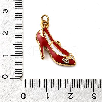 304 Stainless Steel Enamel Pendants STAS-B097-12G-1