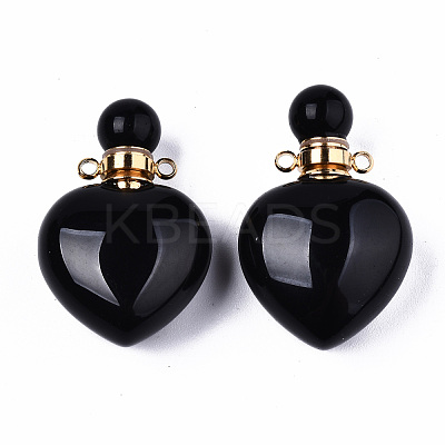 Natural Obsidian Pendants G-T131-16A-1