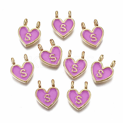 Alloy Enamel Charms ENAM-T012-02S-RS-1