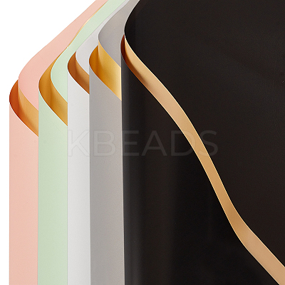 30 Sheets 5 Colors OPP Gift Wrappings Packing Paper DIY-WR0004-20B-1