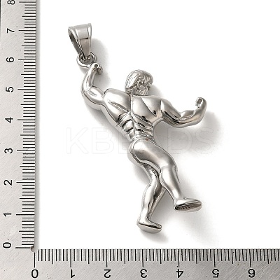 Non-Tarnish Hip Hop Fitness 316L Surgical Stainless Steel Pendants STAS-H194-01P-02-1