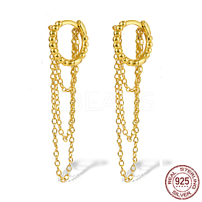 925 Sterling Silver Hoop Earrings LS-BK6776-1-1