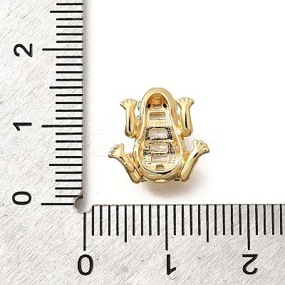 Brass with Cubic Zirconia Beads KK-Q035-14G-1