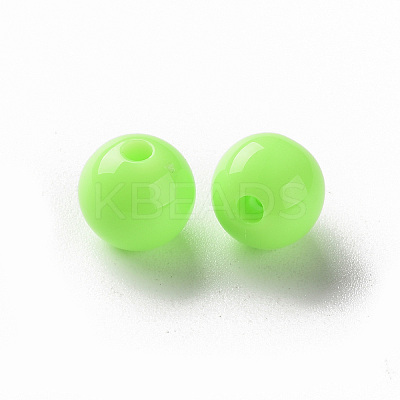 Opaque Acrylic Beads X-MACR-S370-C8mm-A30-1