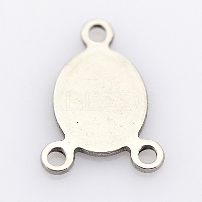 Tarnish Resistant Oval 201 Stainless Steel Chandelier Component Links STAS-P073-26-1