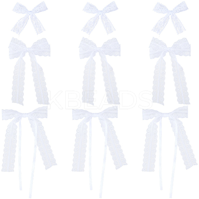 30Pcs 3 Styles Bowknot Polyester Ornament Accessories DIY-SP0004-78-1