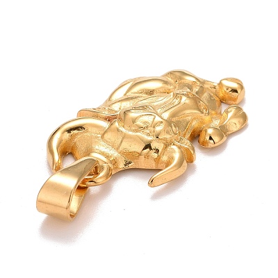 Ion Plating(IP) 304 Stainless Steel Pendants STAS-D165-14G-11-1