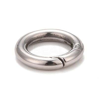Non-Tarnish 304 Stainless Steel Spring Gate Rings STAS-M296-01P-B-1