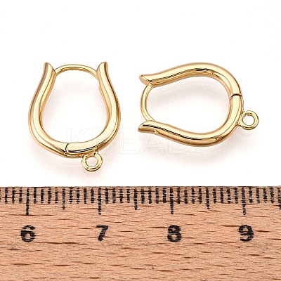 Brass Hoop Earring Finding KK-N261-57G-1