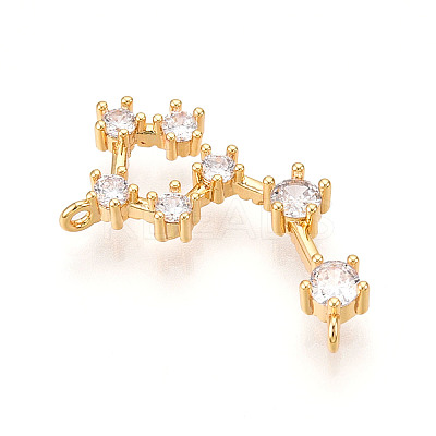 Brass Micro Pave Cubic Zirconia Pendants KK-N261-120K-G-1