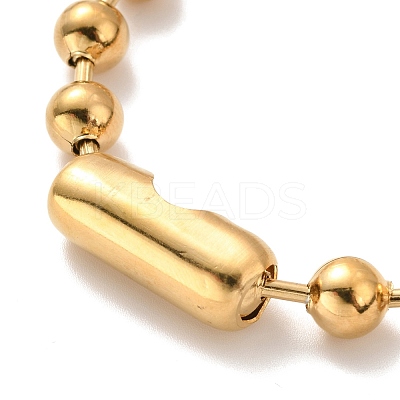 PVD Vacuum Plating 304 Stainless Steel Ball Chain Necklace & Bracelet Set STAS-D181-01G-01C-1