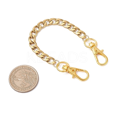 304 Stainless Steel Cuban Link Chain Bag Extender Chains FIND-JF00157-01-1