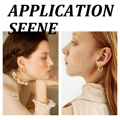 201 Stainless Steel Hoop Earrings EJEW-UN0001-30-1