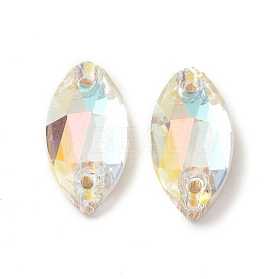 Horse Eye Shape Sew on Rhinestone GLAA-A024-03C-001LA-1