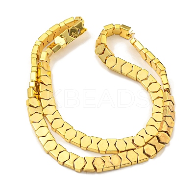 Electroplated Synthetic Non-magnetic Hematite Beads Strands G-C136-A01-03-1