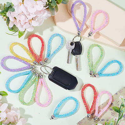30Pcs 6 Colors PVC Sequin Rope Pendant Decorations FIND-CP0001-74-1