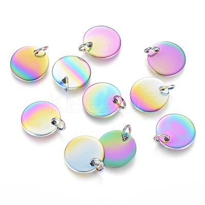 Ion Plating(IP) 304 Stainless Steel Charms STAS-I124-01D-M-1