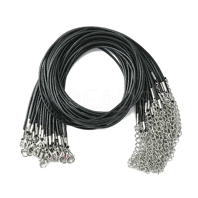30Pcs Waxed Cotton Cord Necklace Making MAK-CJ0001-19-1