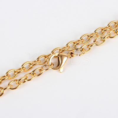 304 Stainless Steel Cable Chain for Necklace Making STAS-P045-06G-1