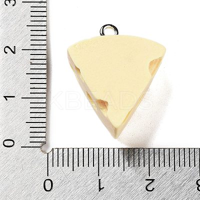 Opaque Resin Pendants RESI-R445-02B-1