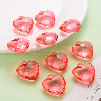 Transparent Acrylic Pendants TACR-T024-03B-910-1