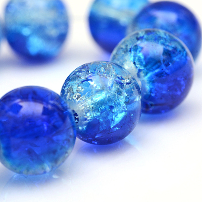 Baking Paint Crackle Glass Beads Strands X-CCG-S001-4mm-16-1
