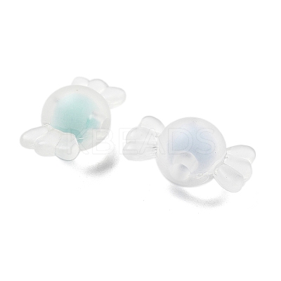 Frosted Transparent Acrylic Beads OACR-A032-26-1