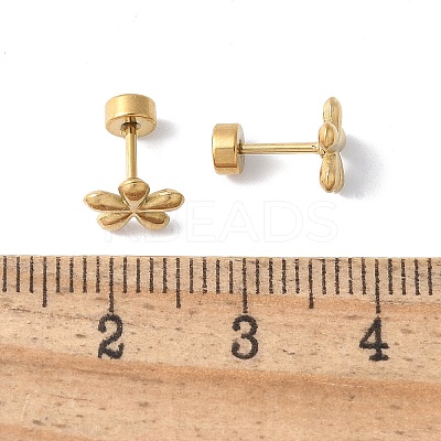 304 Stainless Steel Stud Earrings for Women EJEW-E603-05G-G-1