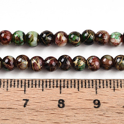 Baking Paint Glass Beads X1-DGLA-N003-4mm-B07-1