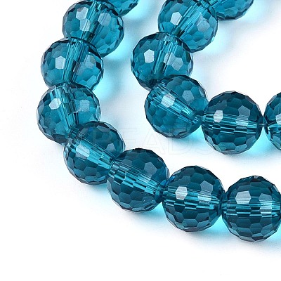 Transparent Glass Bead Strands GLAA-R095-10mm-27-1